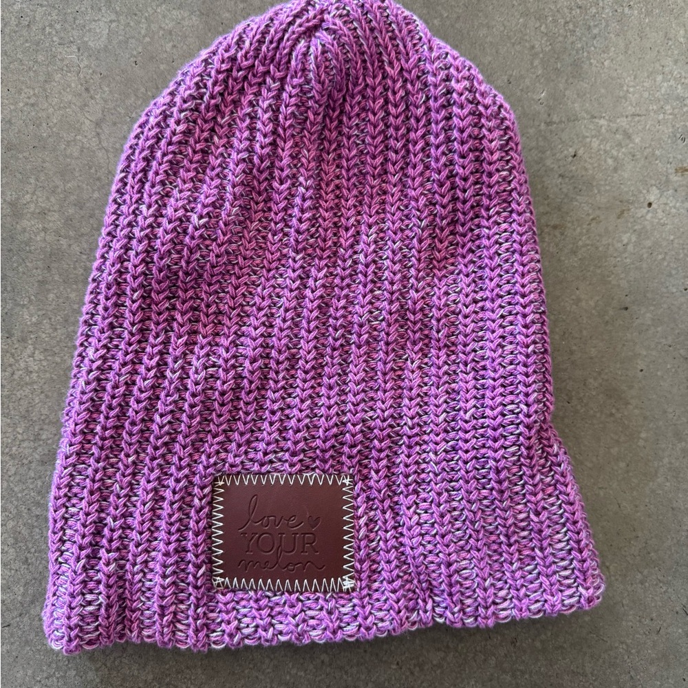 Love Your Melon Kids Purple Knit Hat